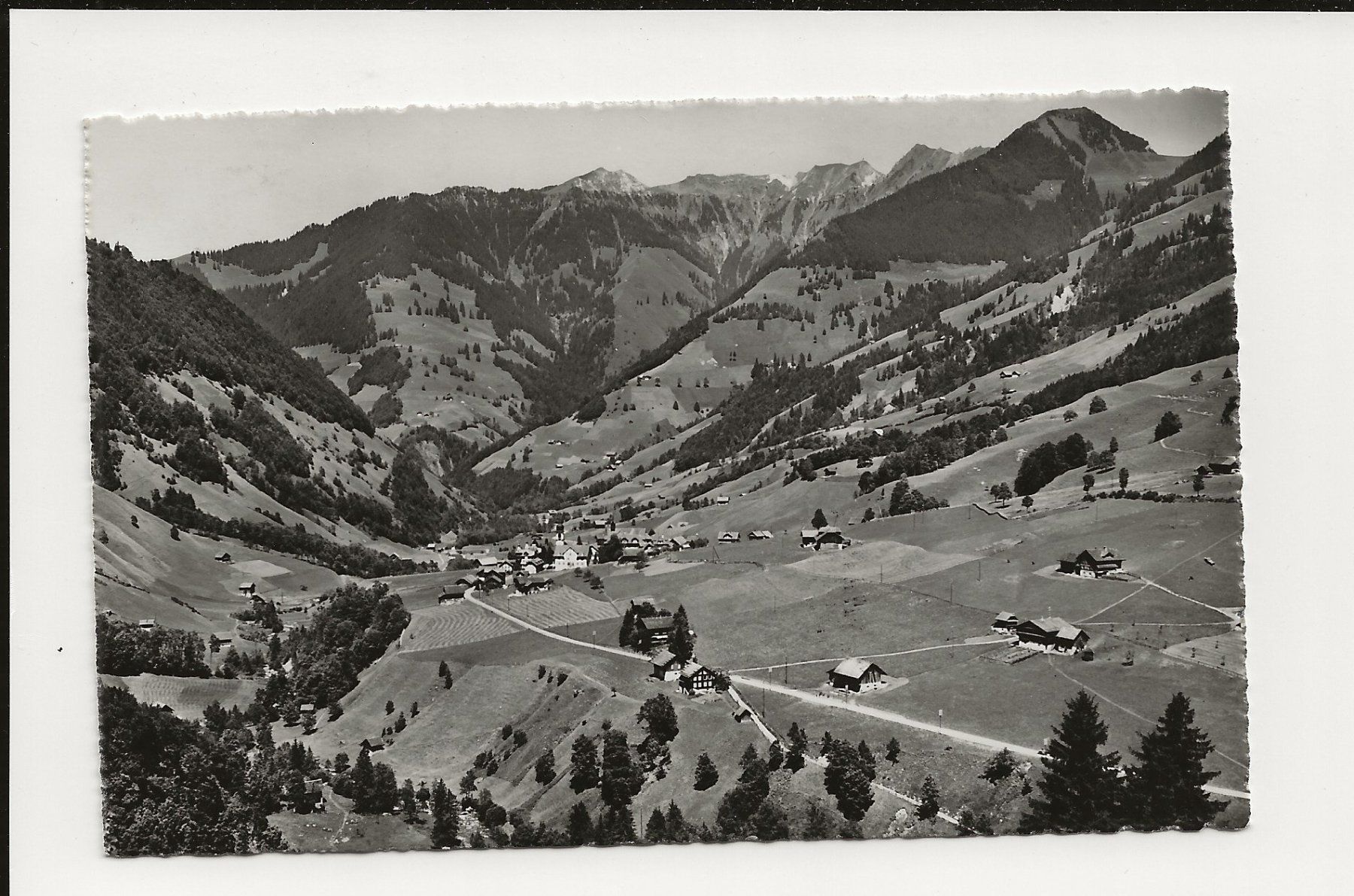 Ansichtskarten: AK 1952 Melchtal mit Schluchberg – Gebraucht aus Greifensee von 315WDO