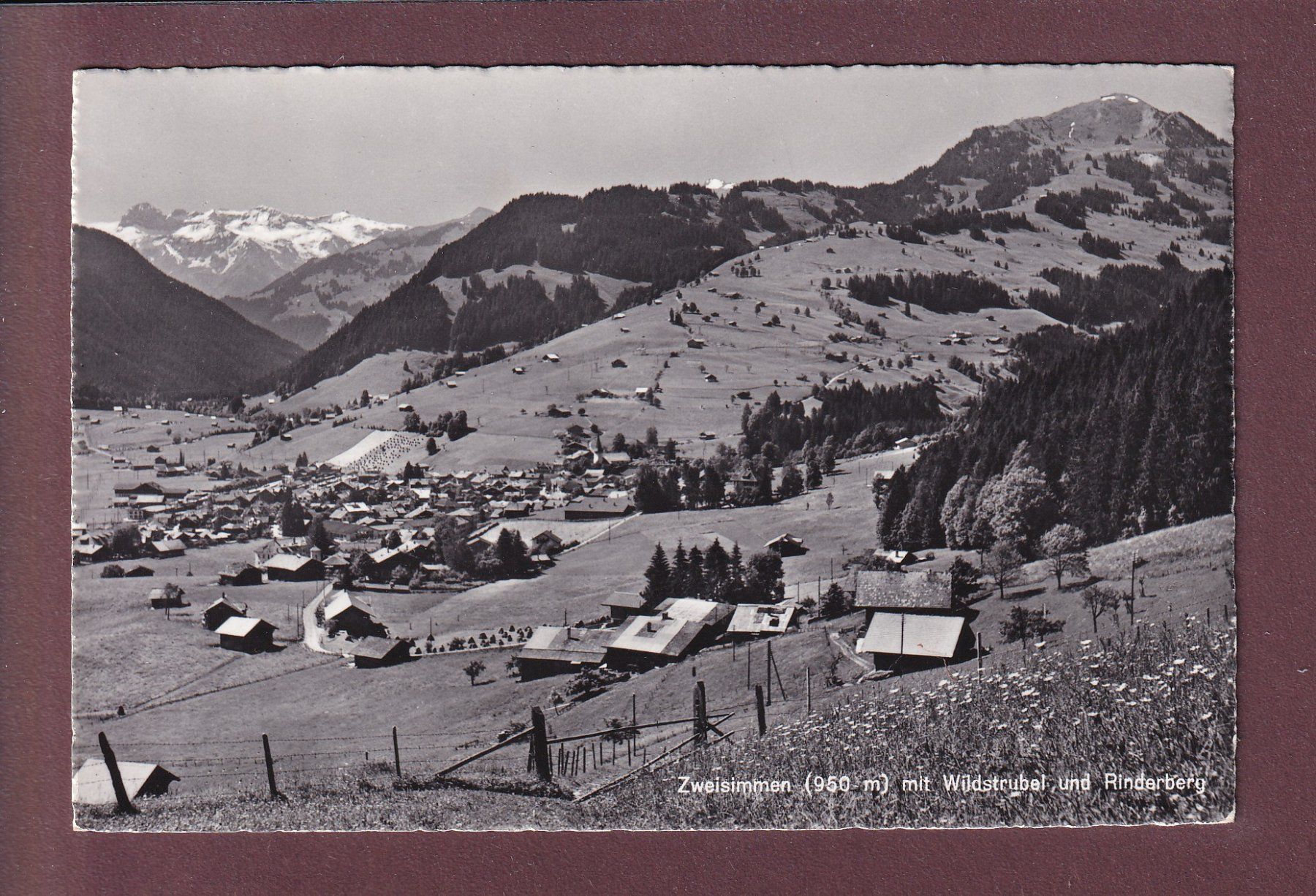 Ansichtskarten: ZWEISIMMEN - 1969 – Gebraucht aus Pully von nicecards