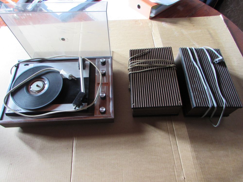 Tourne-disque de disques vinyle Le lecteur est un art en couleur sur