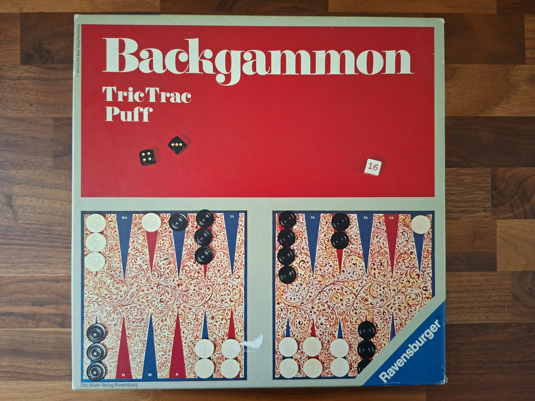 Ravensburger Giochi: Ravensburger; Spiel Backgammon Tric Trac Puff – Usato da Boniswil venduto da Totomat-Lady2 1