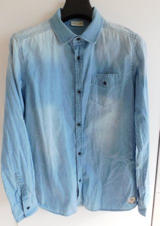 Jungen Jeanshemd von «OVS Kids», Gr. 170, (14 J.), blau
