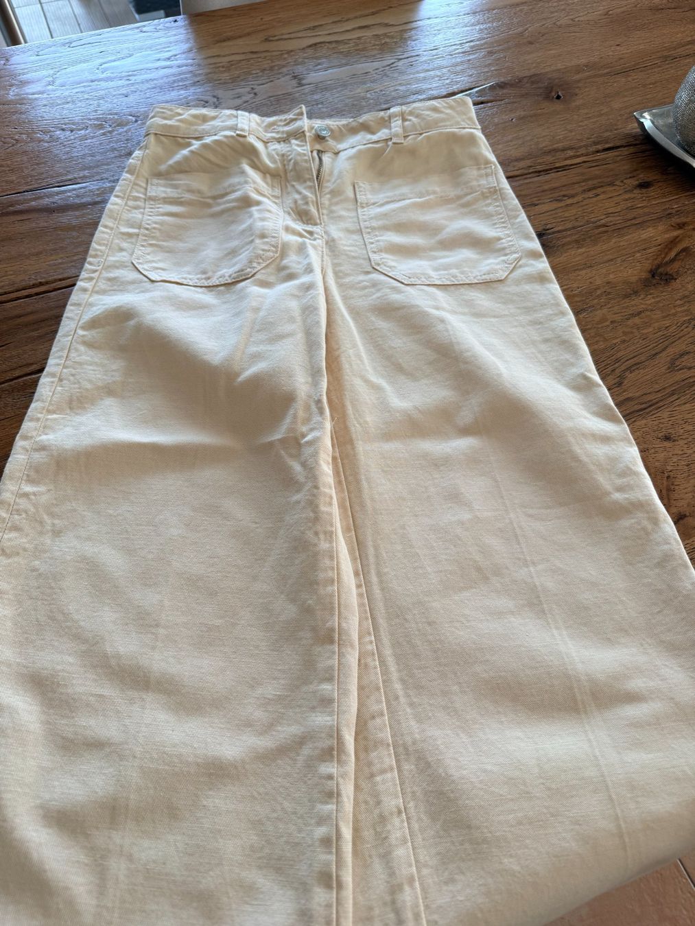 Jeans: Vanessa Bruno Jeans weit geschnitten, Grösse 34 hellgelb – Neu (gemäss Beschreibung) aus Nuerensdorf von ghi_b7xs 1