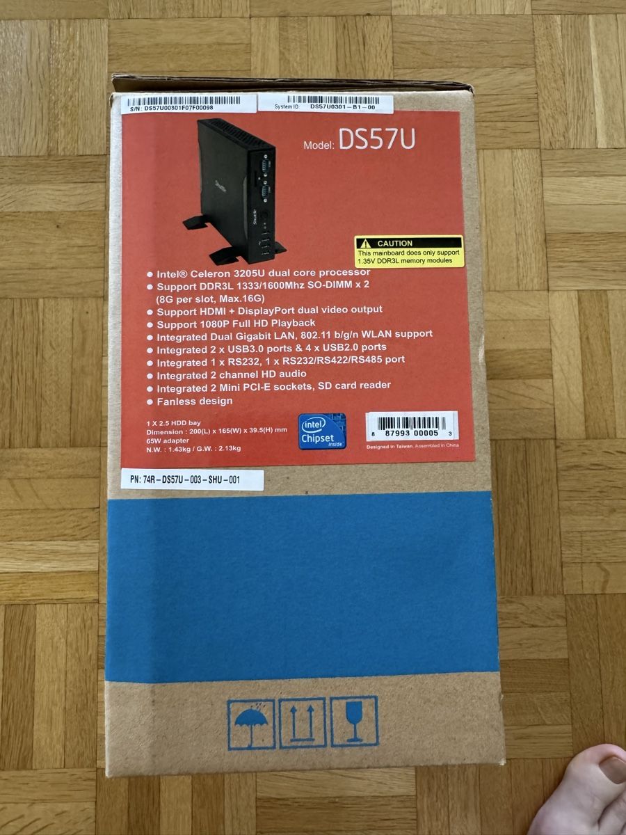 PC: Shuttle DS57U Mini PC Intel Celeron 3205U, 16GB RAM, 256GB – Usato da Zürich venduto da tako5din 7
