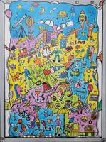 Gemälde Pop Art Leben/Dinge Künstler: Manuela Reitz
