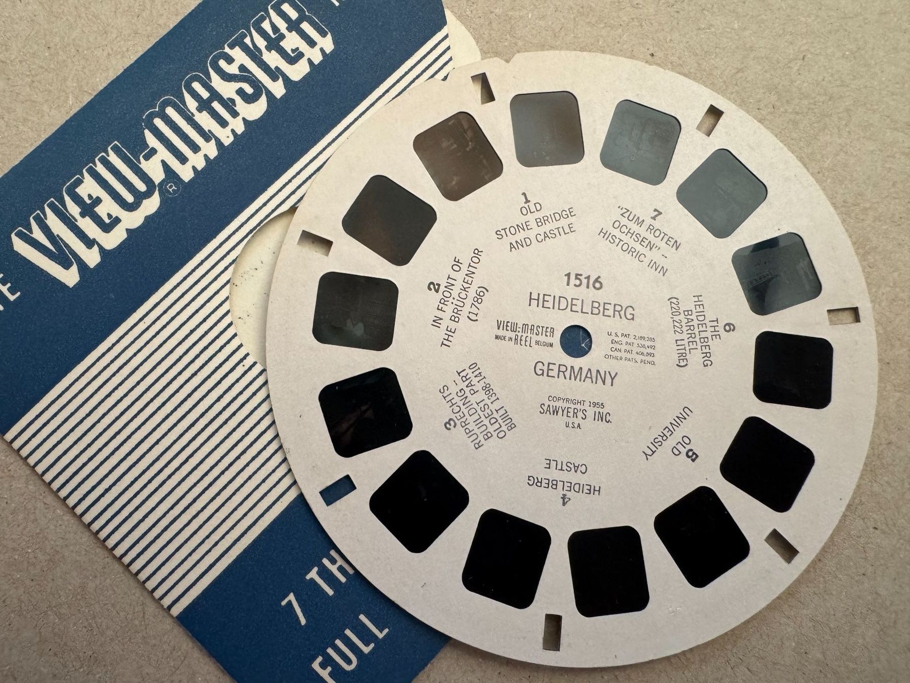 View-master Giocattoli: View-Master 3D: Nr. 1516 HEIDELBERG GERMANY – Usato da Tegerfelden venduto da siebenmacky 2