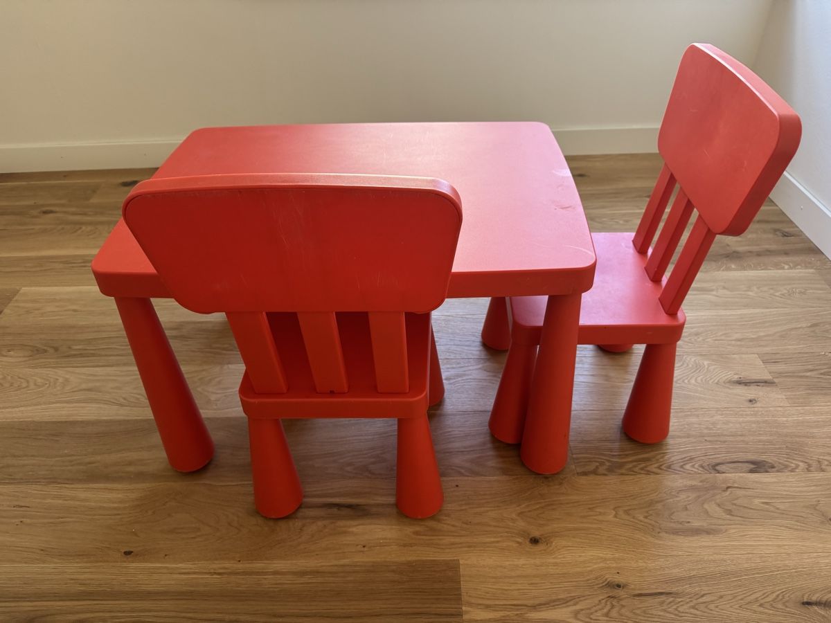 Ikea Set di tavolo e panche: Kindertisch und Stühle Mammut Ikea – Usato da Oberrieden venduto da Anirahtak 1