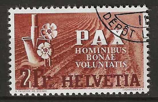 Tutti i francobolli: CH271 - Pax 2.-  obl. – Usato da Trélex venduto da Phil_Albert