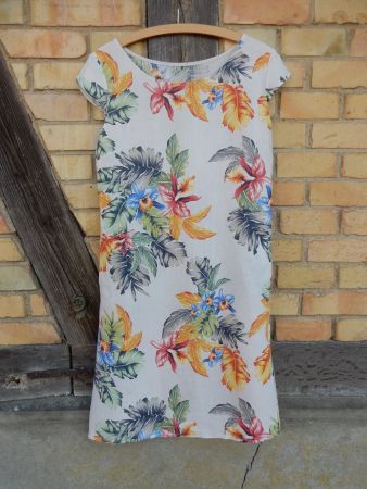 Kleid   100 % Leinen  *  MADE IN ITALY  *  M    FRANCE + neu