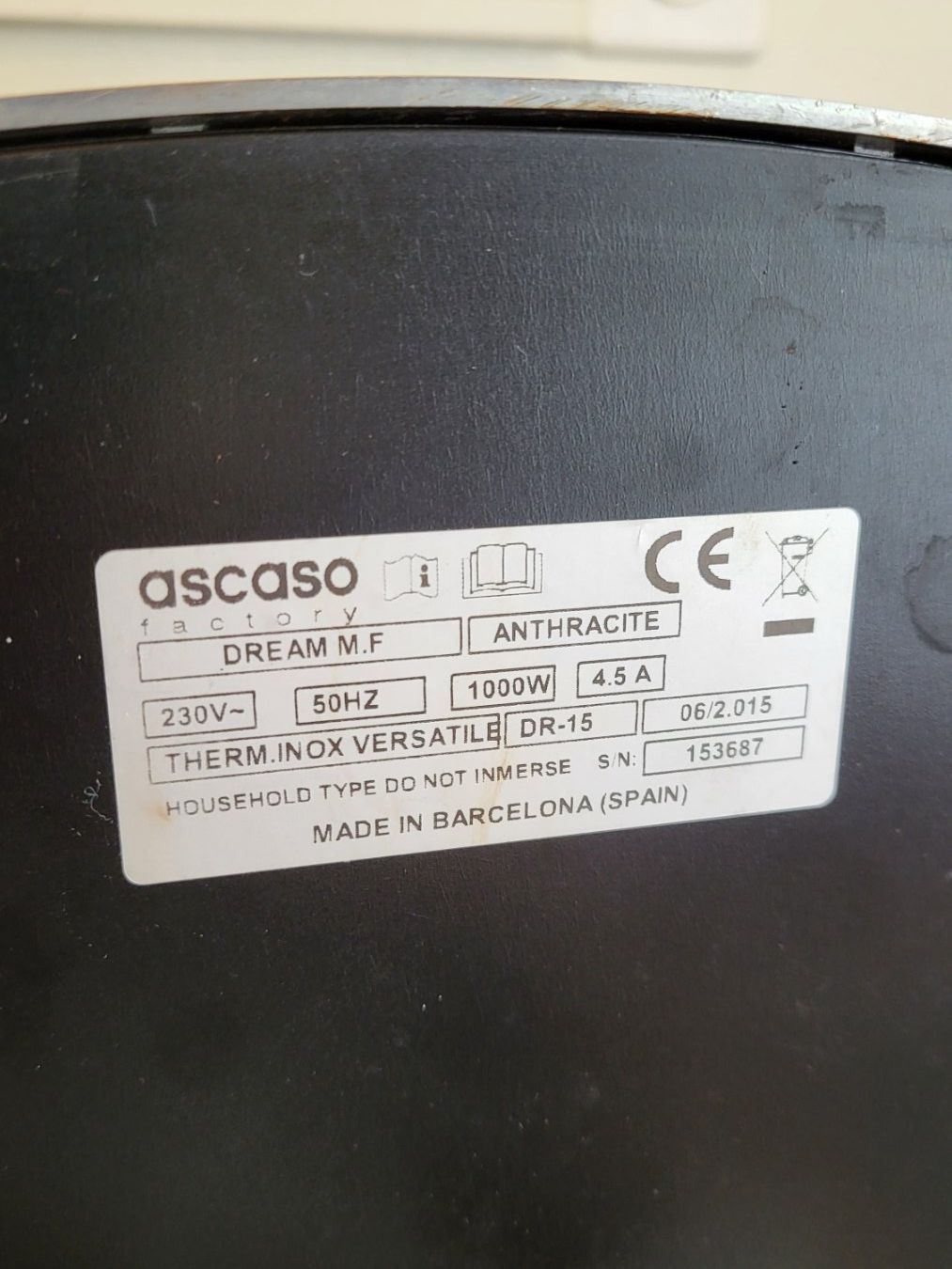 Ascaso Macchine per caffè & Macchine per espresso: Ascaso Dream Espresso Maschine Anthrazit – Usato da Bern venduto da nic_x6gy 8