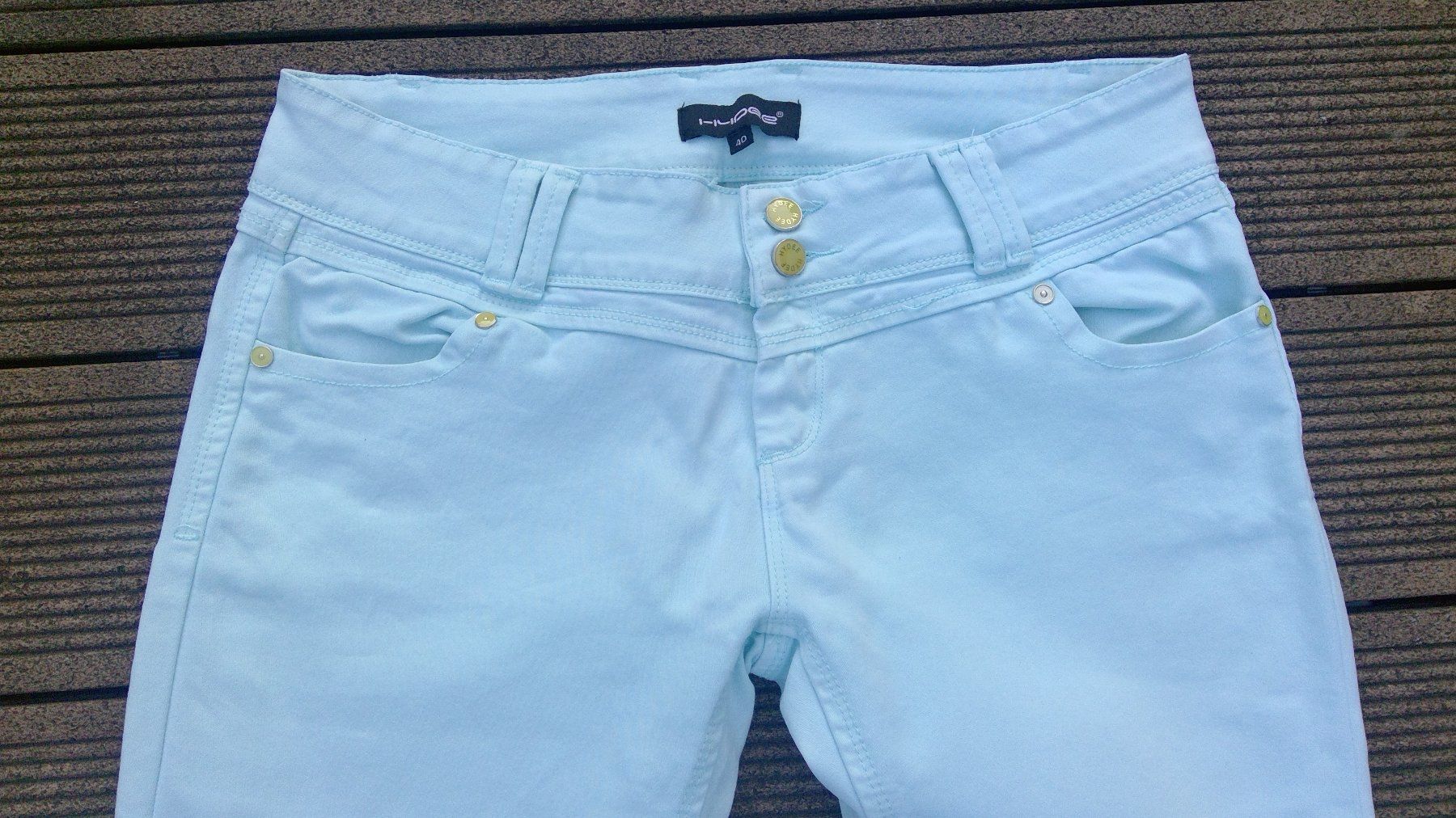 Pantaloni: Pantalon bleu clair HYDEE Chicorée, taille 40 (98cm) – Nuovo (secondo la descrizione) da Agiez venduto da chouchanelle 1