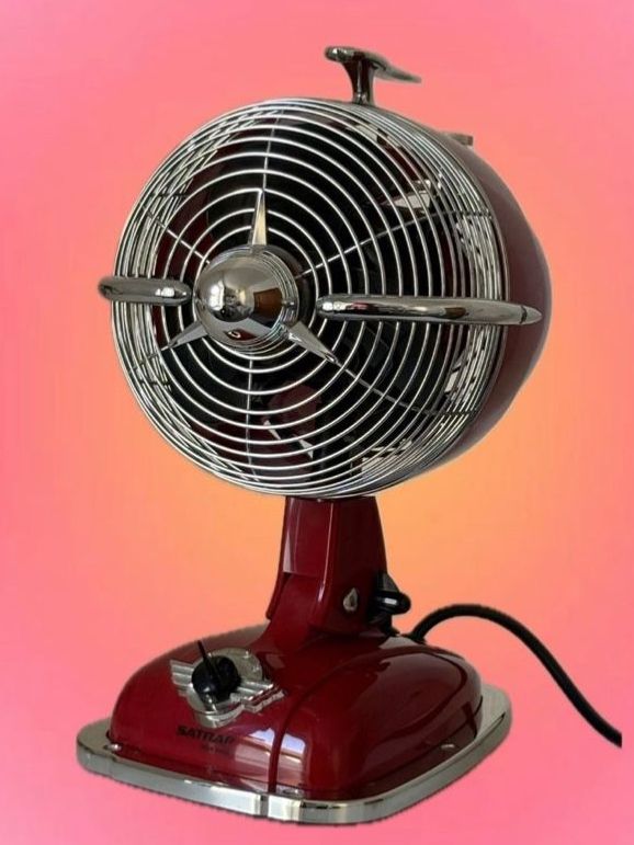 Ventilateurs: Ventilateur rouge vintage – D'occasion à Moudon par TigerrrEye