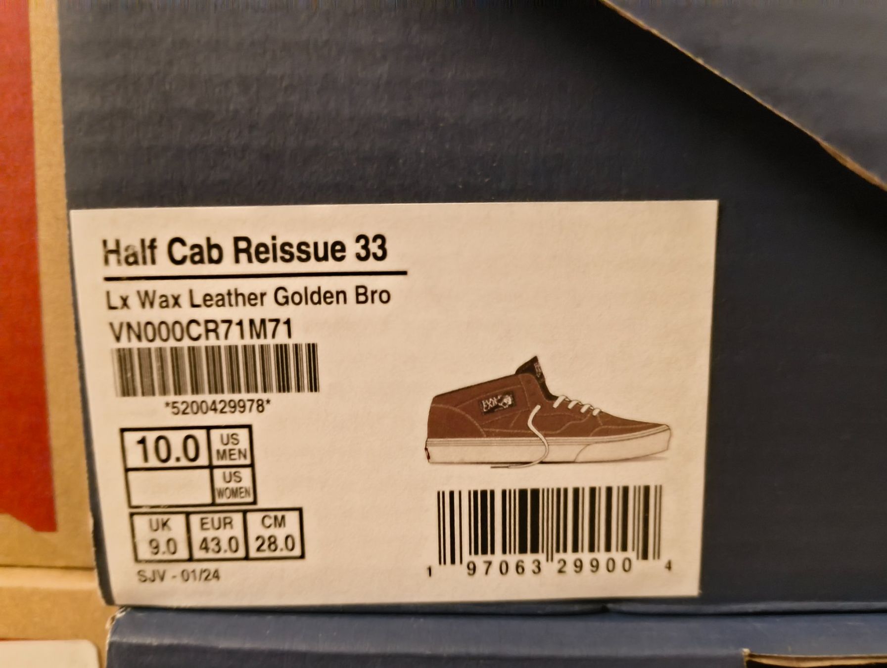 Vans Herrenschuhe: Vans Half Cab Reissue 33 LX Wax Leather, Grösse 43 – Neu und originalverpackt aus Uitikon Waldegg von PJLS1 4
