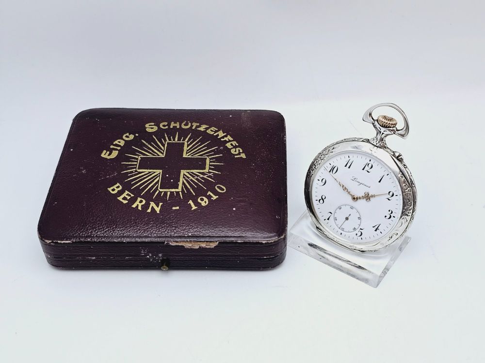 SCH TZENUHR LONGINES BERN 1910 TASCHENUHR 900 SILBER Kaufen auf