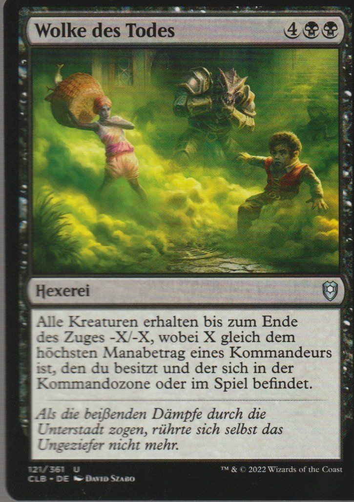 Magic The Gathering Carte collezionabili: TCG Magic The Gathering MTG CLB 121 Wolke des Todes – Nuovo (secondo la descrizione) da Vezia venduto da Aquarius_Age