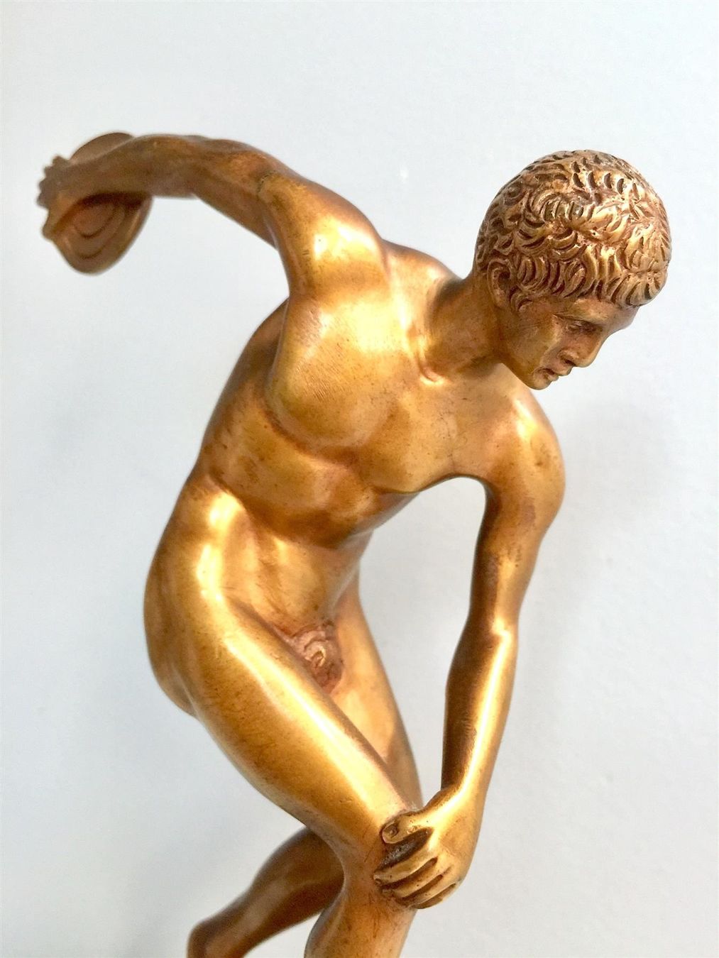 Sculture & Statue: F0030 Figur "Diskobolus" Diskuswerfer Bronze Art Deco ~1940 – Usato da Horgen venduto da Louis_xv 4