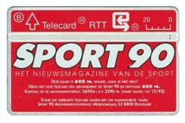 Telefonkarte Belgien no 36, SPORT 90
