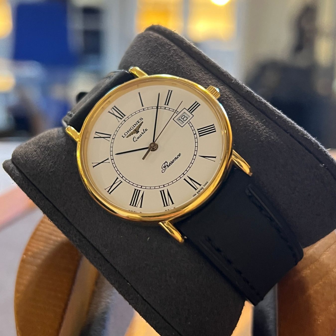 Longines Uhren: Longines Présence Quartz Date Gold Plated – Gebraucht aus Carouge GE von Watchaser 7