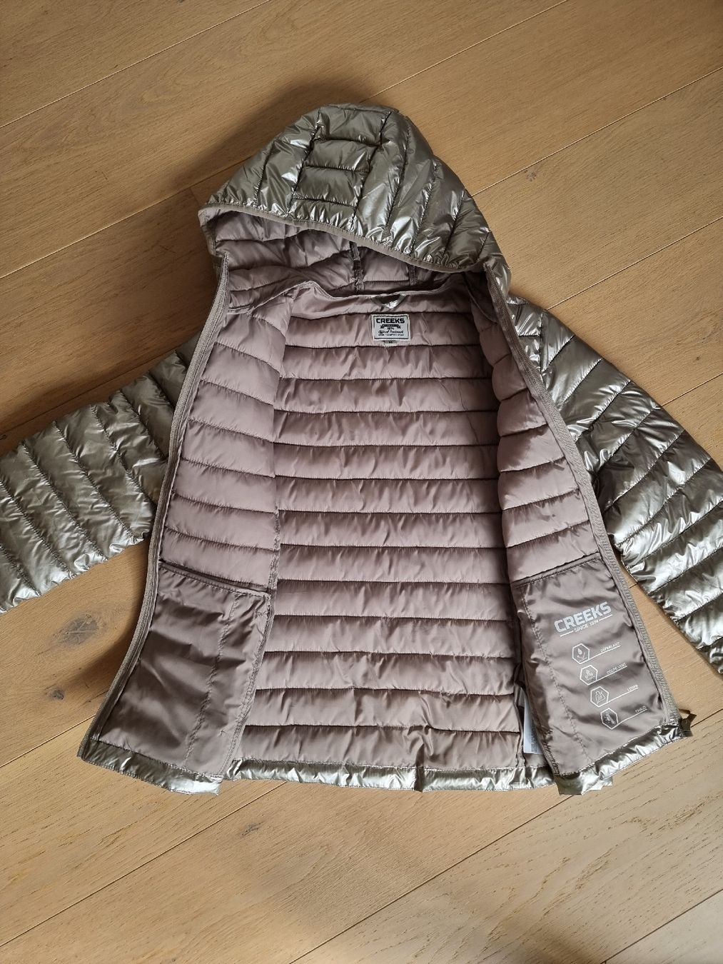 Giacche: Steppjacke silber-beige Gr. M neuwertig – Nuovo (secondo la descrizione) da himmelried venduto da bribuli 4