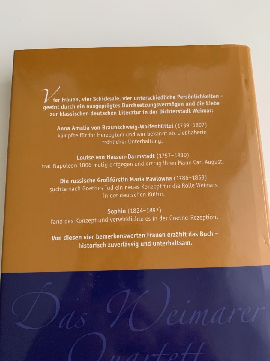 Livres: Das Weimarer Quartett – D'occasion à Ebikon par phi_kjk8 1