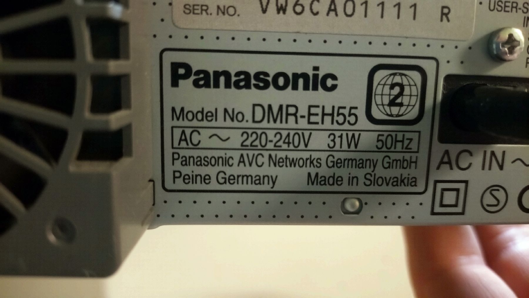 Panasonic Aufnahmegeräte: Panasonic DMR-EH55 DVD-R HDD 160Go + Remote - Working – Gebraucht aus Farvagny-le-Grand von LaCaverne 8