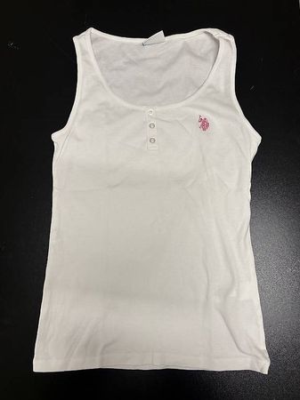 Weisses U.S Poli Assn Tanktop in Grösse M