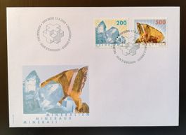 Schweiz FDC Freimarken Mineralien 2002