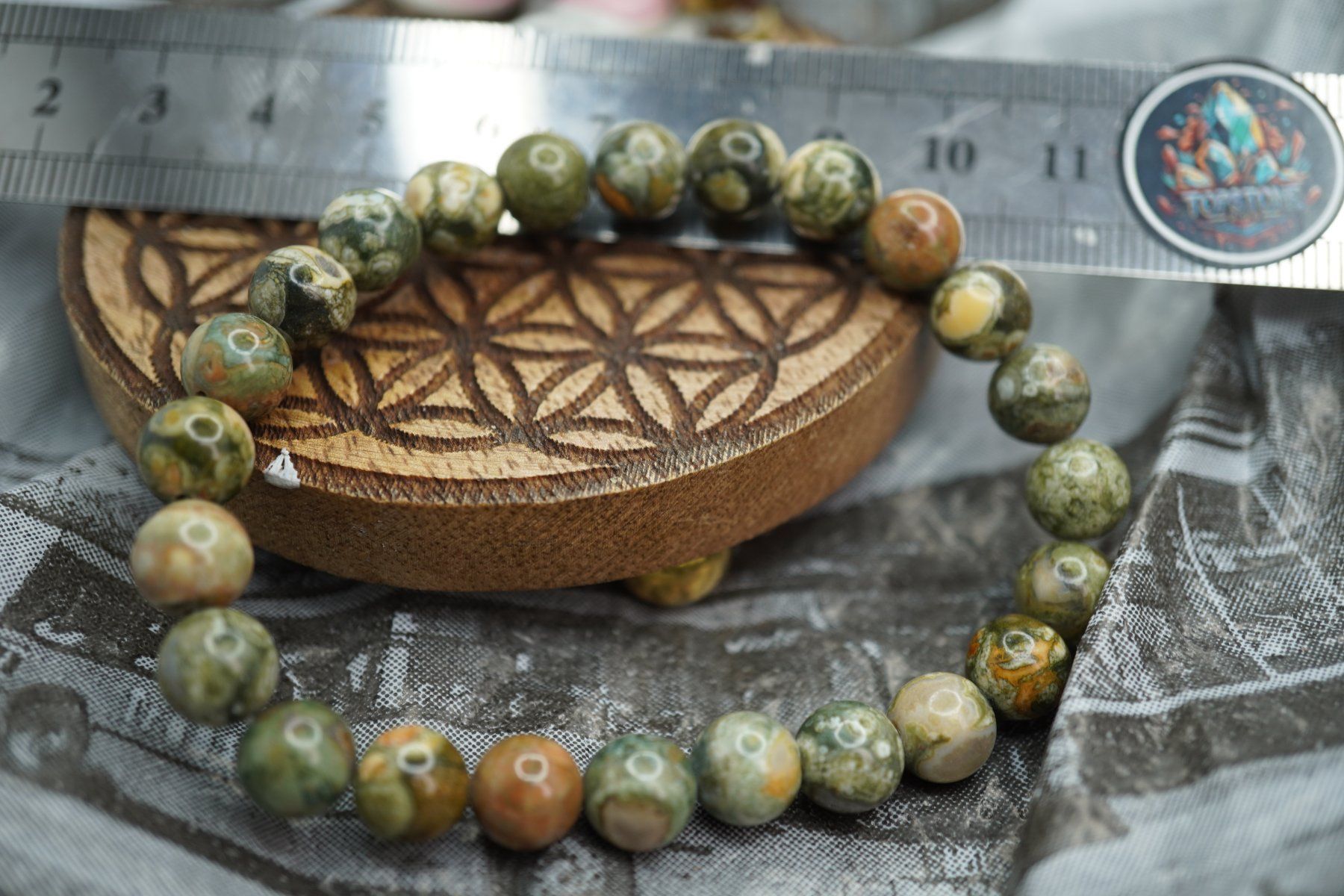 Minerali & Pietre curative: Urwaldryolith     Armband 8mm    (Räumung!) – Nuovo e nell'imballaggio originale da Eschenbach SG venduto da topstone 1