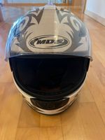 Motorradhelm MDS weiss rot schwarz Grösse M gebraucht