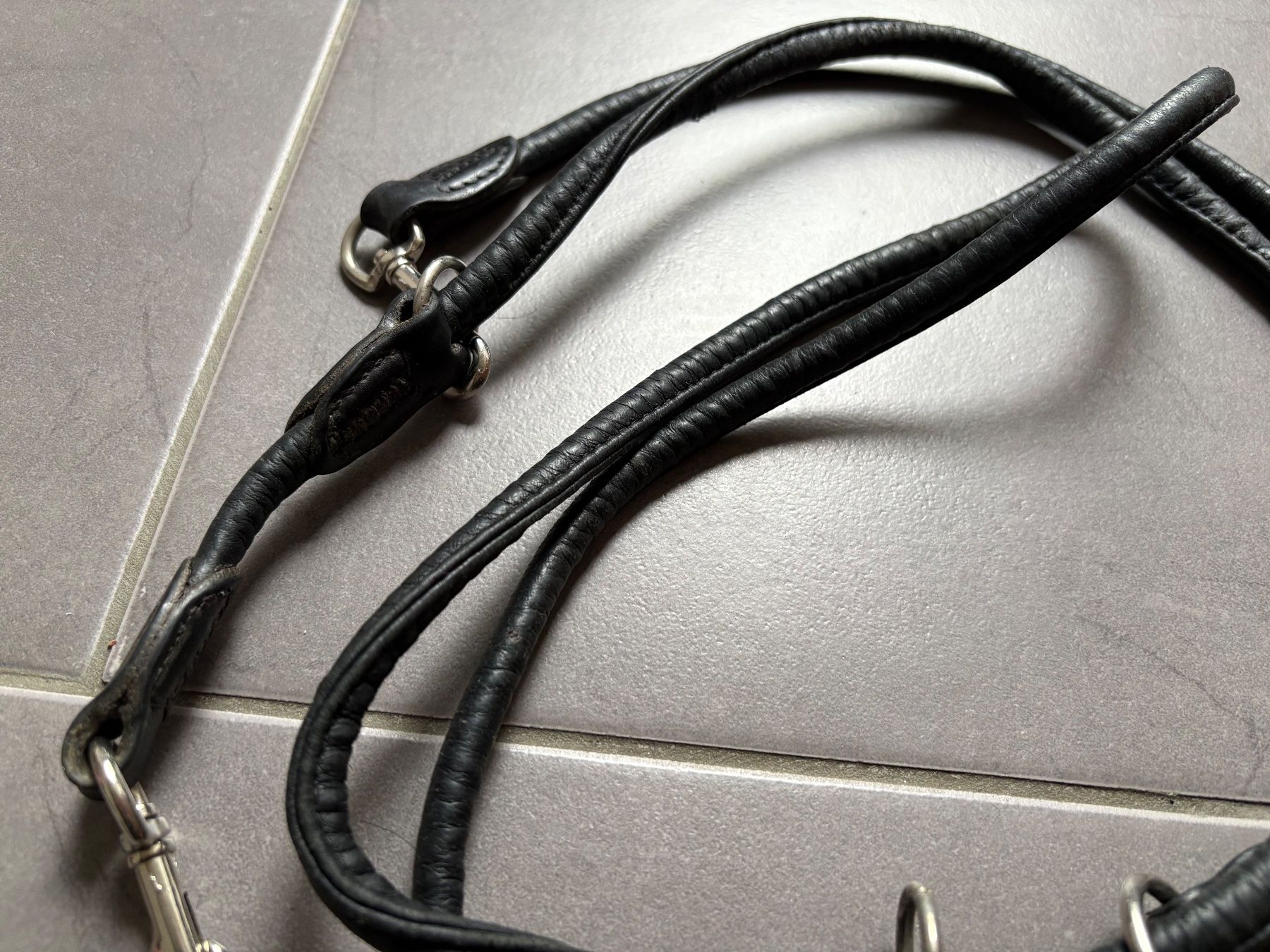 Leine & Halsband: Lederleine, 3-fach verstellbar – Gebraucht aus Brittnau von Arves 1