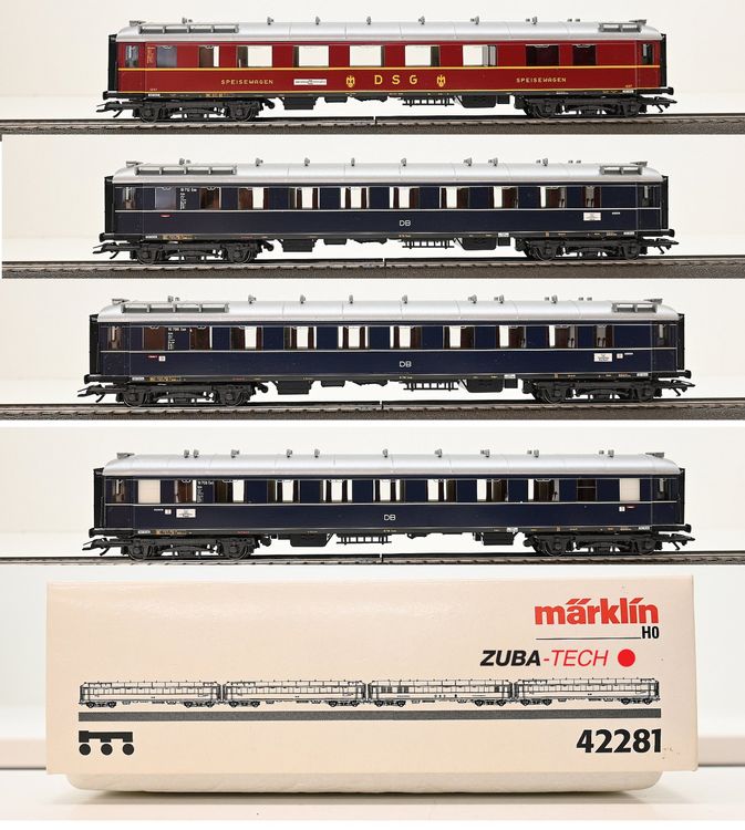 Märklin 42281 Schnellzug-Wagenset DB/DSG, H0 WS mit OVP (Gebraucht) in ...