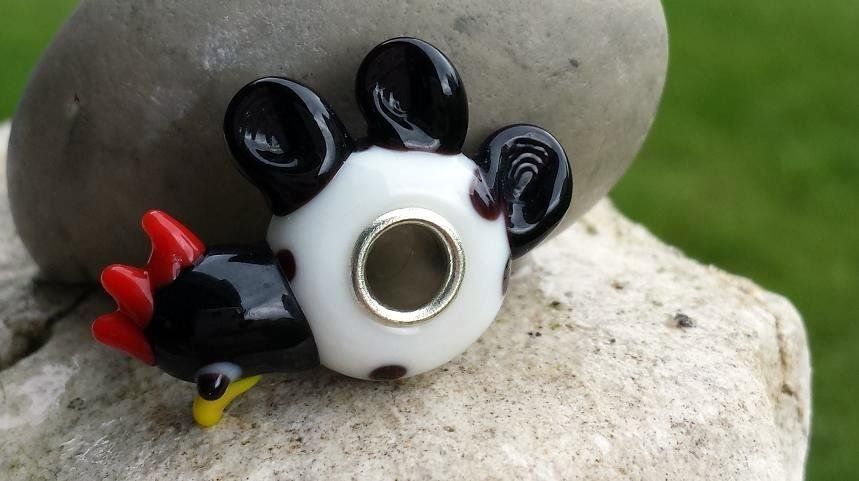 Perle (finte): Lampwork Hahn-Glasperle, Glass Bead – Nuovo (secondo la descrizione) da Langenthal venduto da flowersNbirds 4