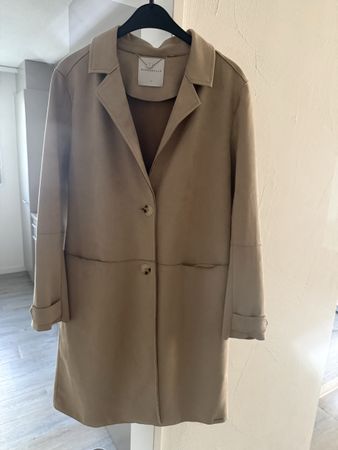 BINOA pelle Übergangs- Mantel, beige, Gr. 40 Neuwertig!