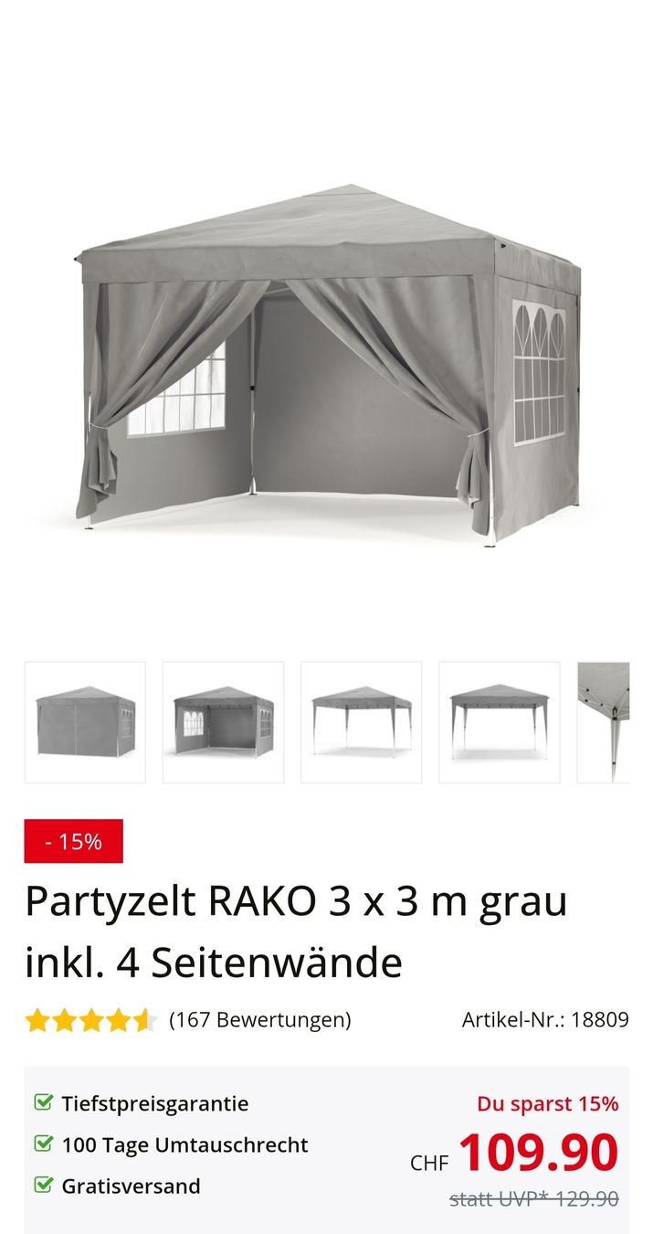 Gonser Zelte & Pavillons: faltbare Pavillon – Gebraucht aus Ittigen von Sabi94 1