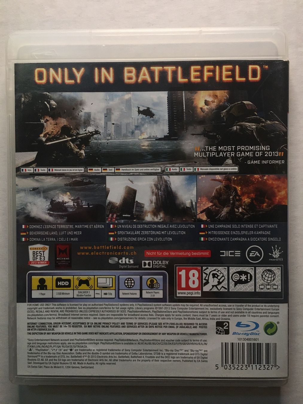 Giochi: Battlefield 4 / PS3 – Usato da Herzogenbuchsee venduto da TCG-High-Quality 1