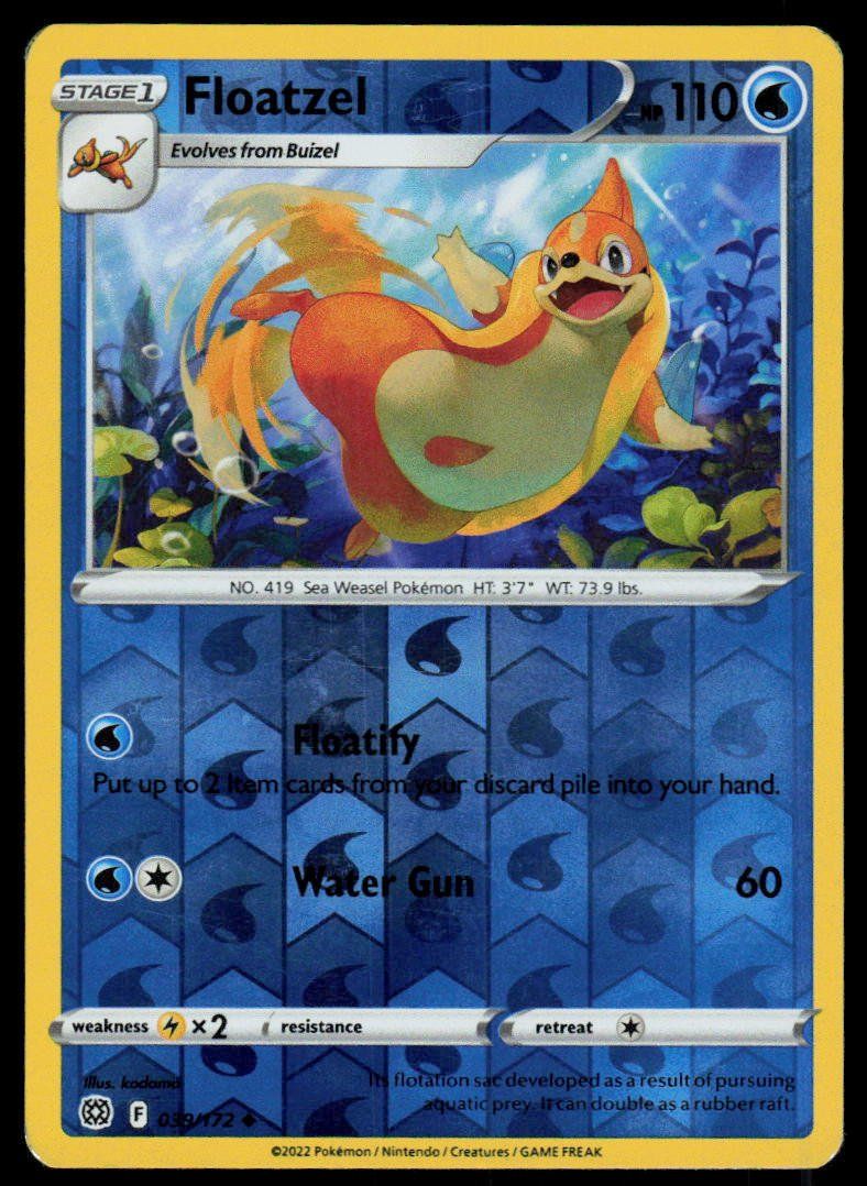 Pokémon Cartes à collectionner: Pokemon Floatzel 039/172 – D'occasion à Herisau par Pokemon2025