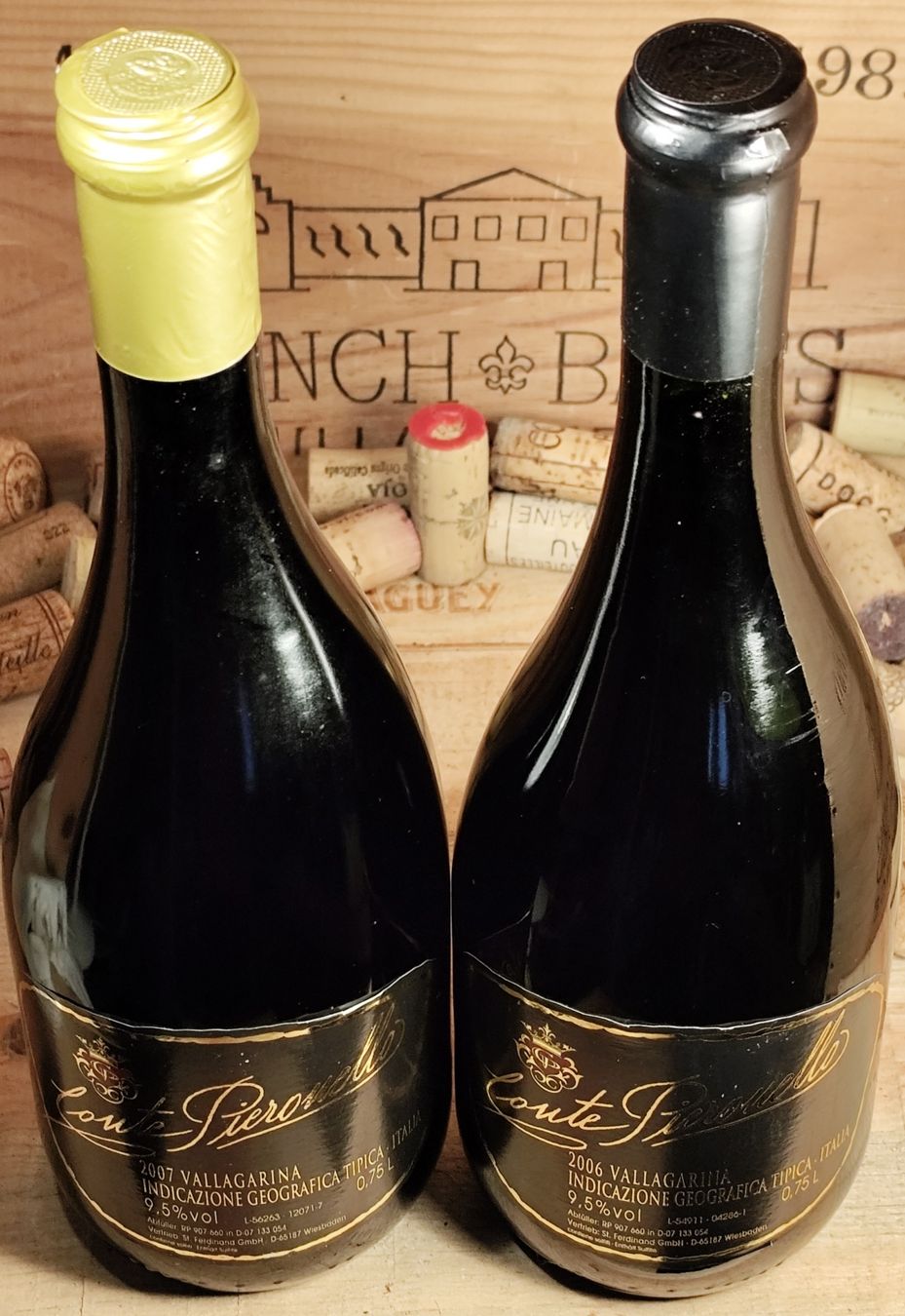 Vino: 2 x Conte Pieronello Vallagarina 2006 / 07 – Nuovo e nell'imballaggio originale da Büsserach venduto da Vintage-vins 1