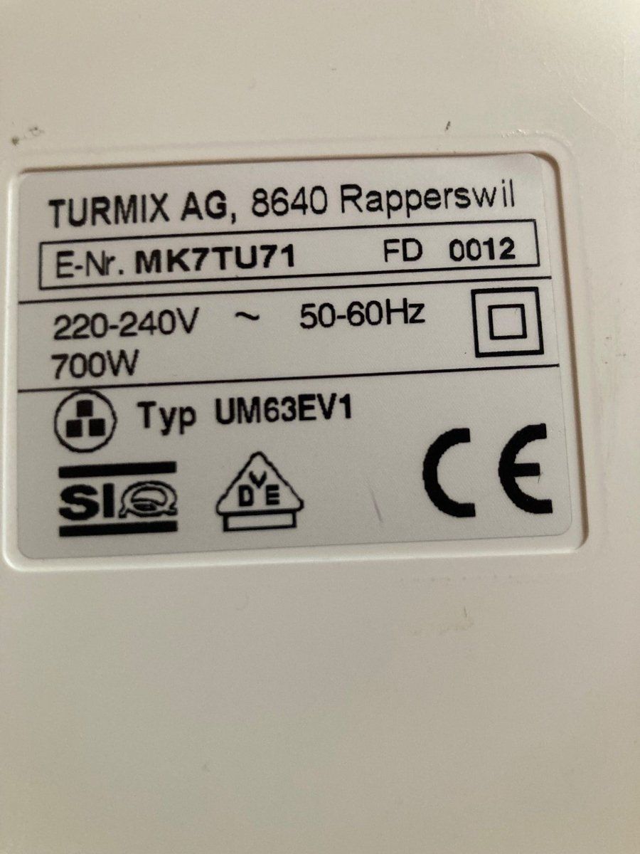 Turmix Elettrodomestici da cucina: Teigknetmaschine – Usato da Solothurn venduto da retepsch1 3