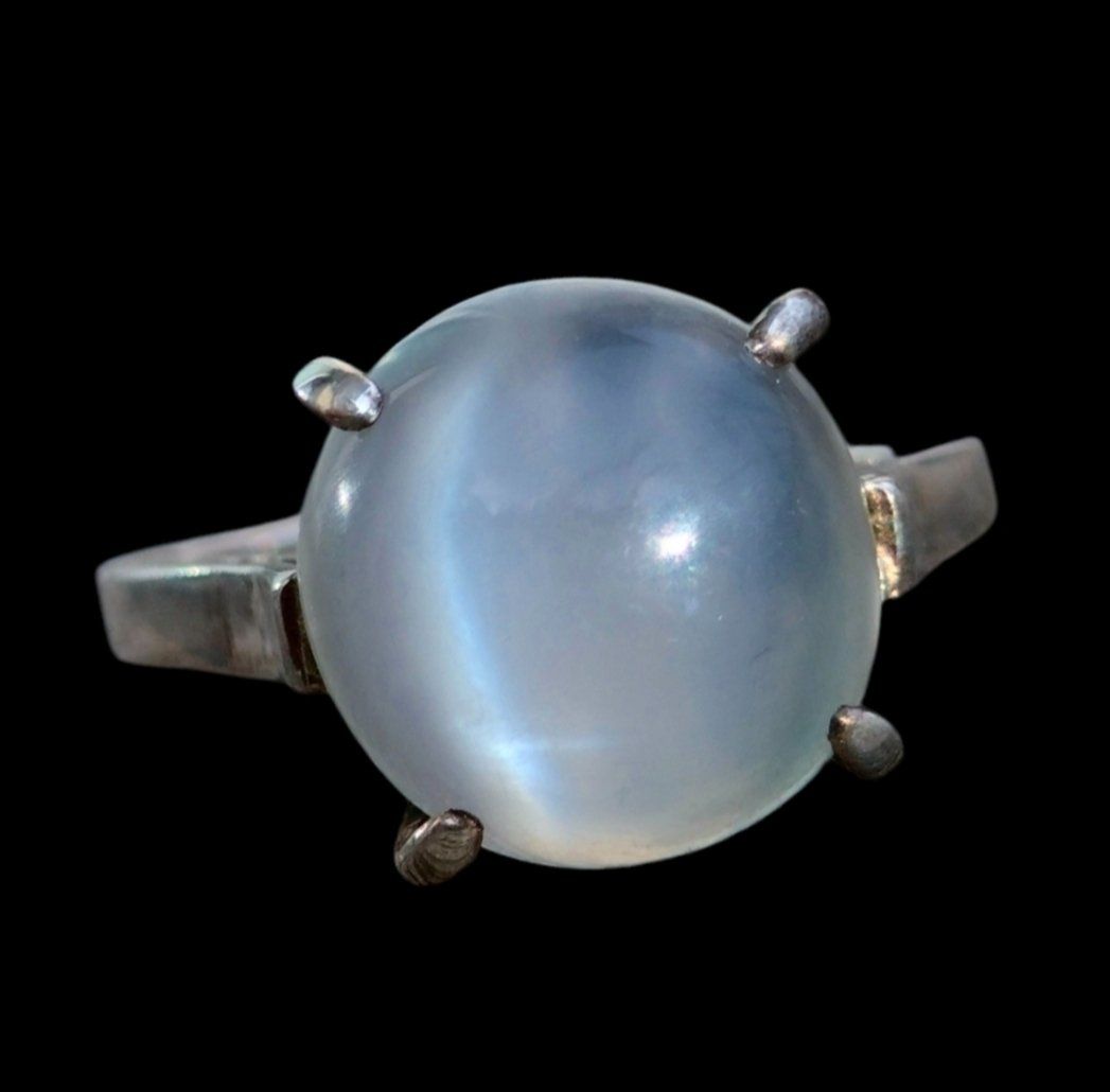 Anelli: ✨Antiker Cateye Mondstein Silber Ring – Usato da schwyz venduto da larry91sz