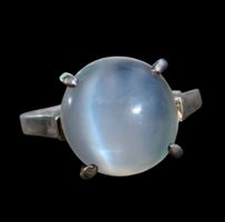 ✨Antiker Cateye Mondstein Silber Ring