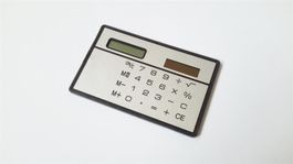 Taschenrechner Kreditkartenformat, Solar