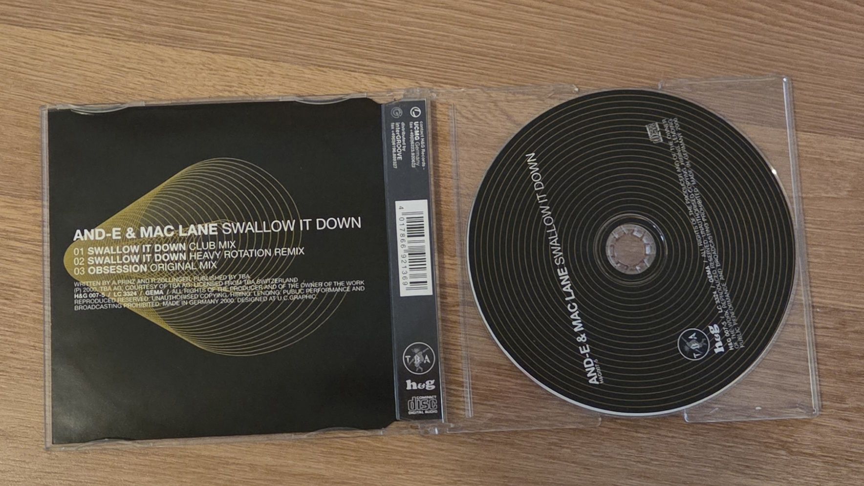 CD: And-E & Mac Lane – Swallow It Down – Usato da Winterthur venduto da raymen5000 2