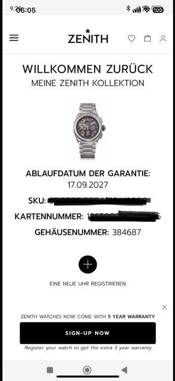 Zenith Orologi: Zenith DEFY EL PRIMERO – Nuovo (secondo la descrizione) da Buchs AG venduto da Erak 8