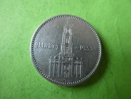 Dt. Reich 1934 J, 2 Reichsmark - Silber