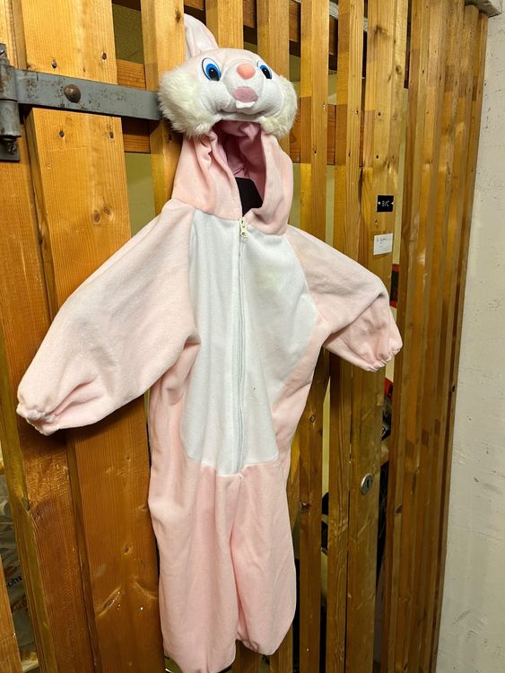 Hasenkostüm Für Kinder 3-12 Jahre – Glitzeraugen, 2 Reißverschlüsse, Warm & Kuschelig Für Karneval & Schlafanzug