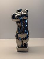 Büste "style" Dame verchromt Dekoration Skulptur Statue 