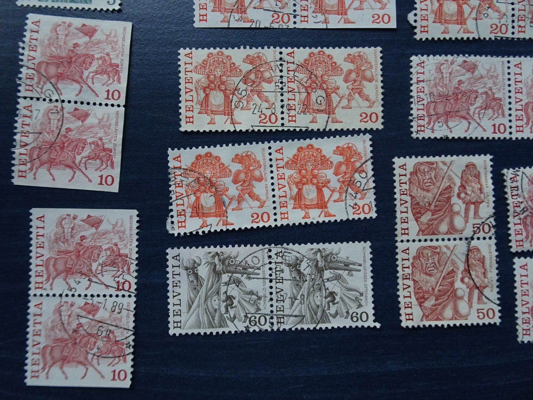 Alle Briefmarken: Div. Streiffen, auch aus Markenheft – Gebraucht aus Aadorf von Chnorli-Furz 4