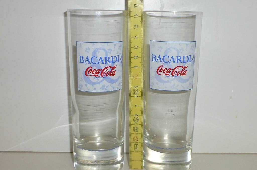 Coca-Cola Bicchieri: Trinkglas Bacardi Cola Glas – Usato da Reinach BL venduto da Spider63