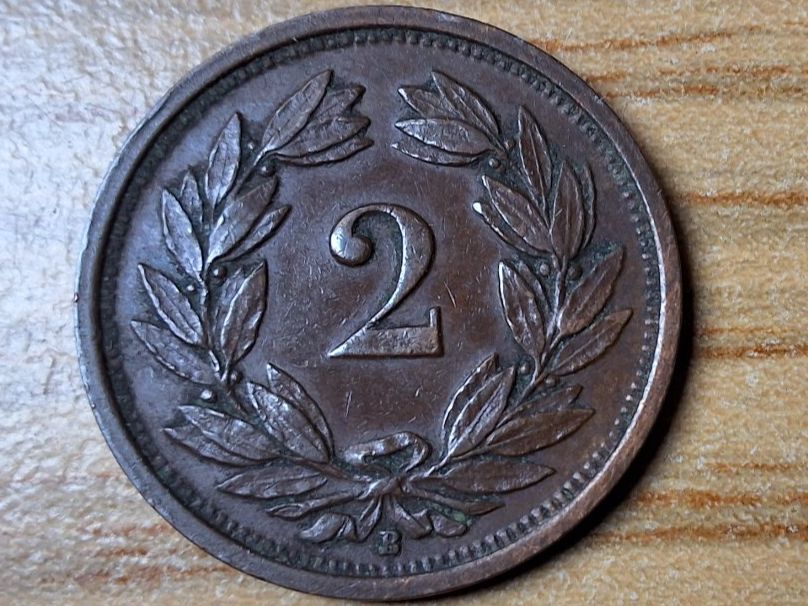 Alle Münzen: 2 Rappen 1920 - Selten! – Gebraucht aus Münchenstein von purbach1 1