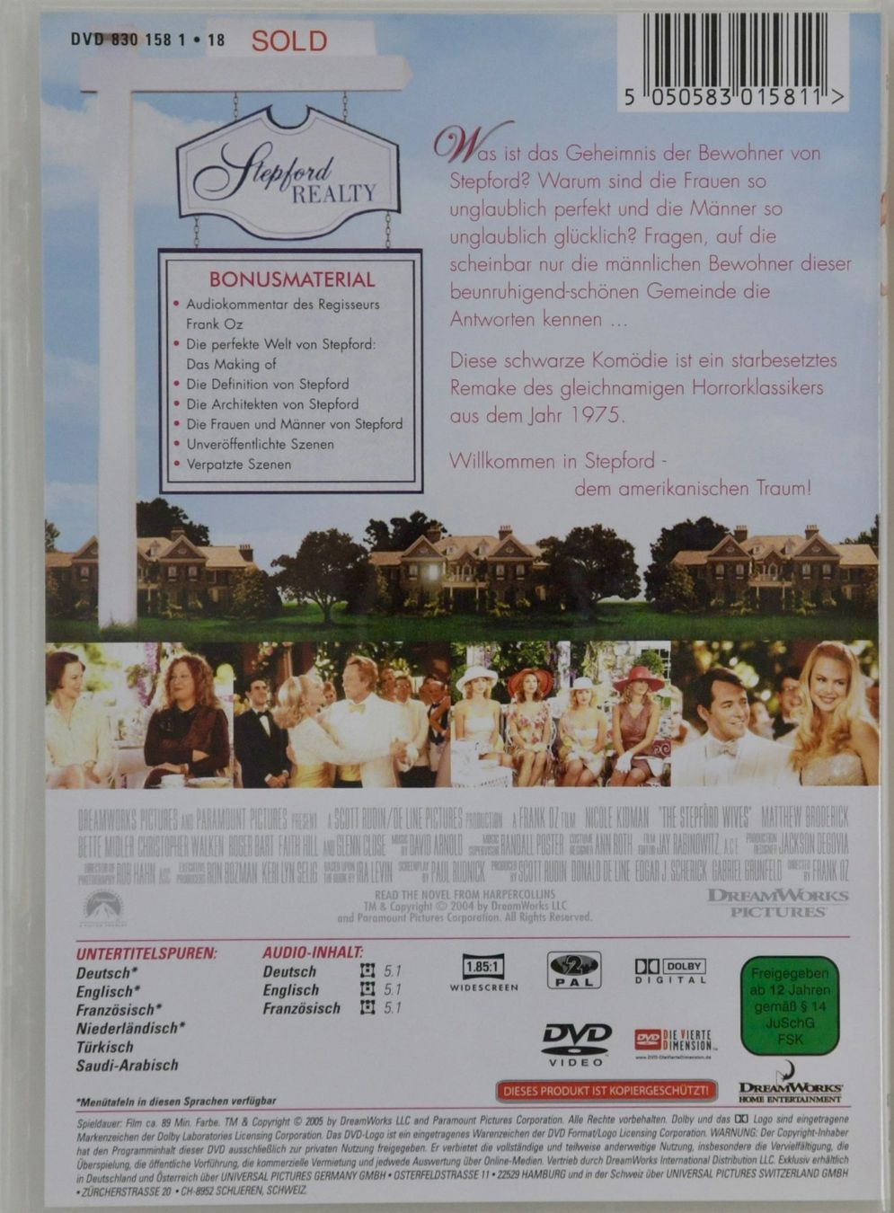 Tutti i DVDs: DIE FRAUEN VON STEPFORD mit Nicole Kidman – Usato da Remetschwil venduto da tgd_gbp8 1