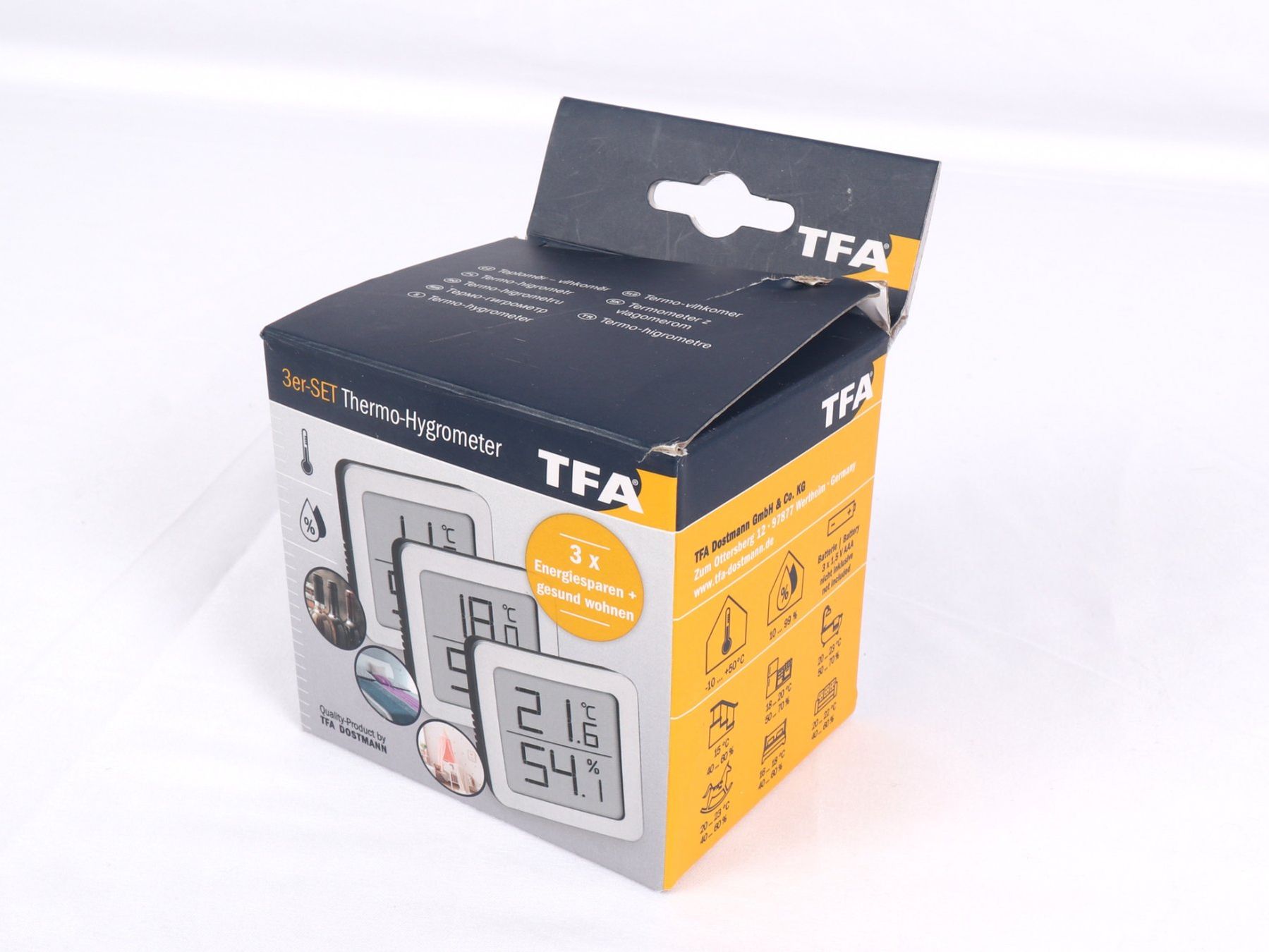 Mesurer: TFA - 3er Set Thermo-Hygrometer – Neuf (Voir description) à Steinen par Restwert_Steinen 4